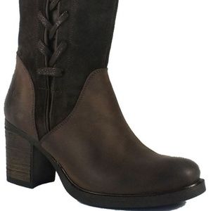 Bos. & Co. Dark Brown Lace-Up Heeled Boots